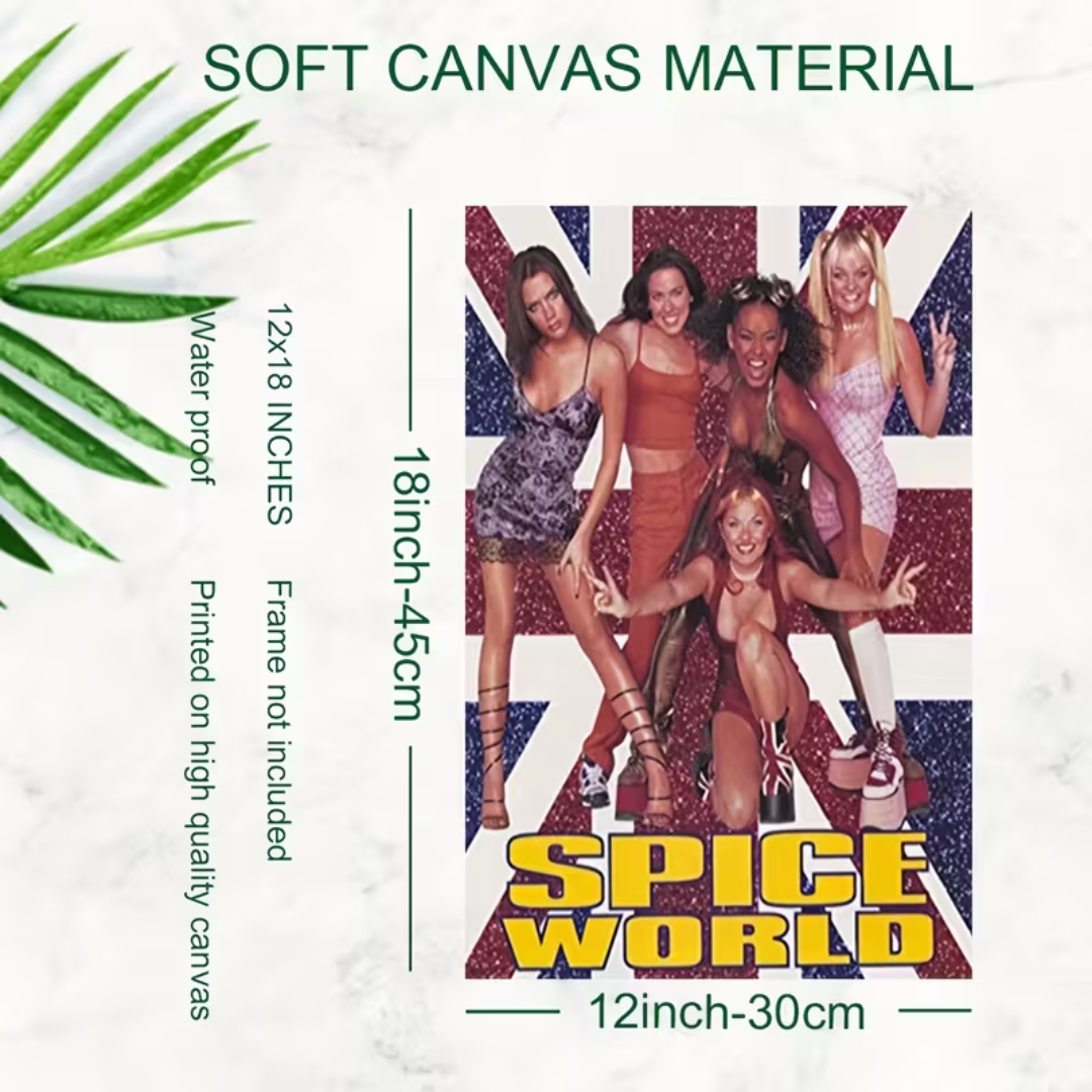 90er Leinwanddruck Spice Girls