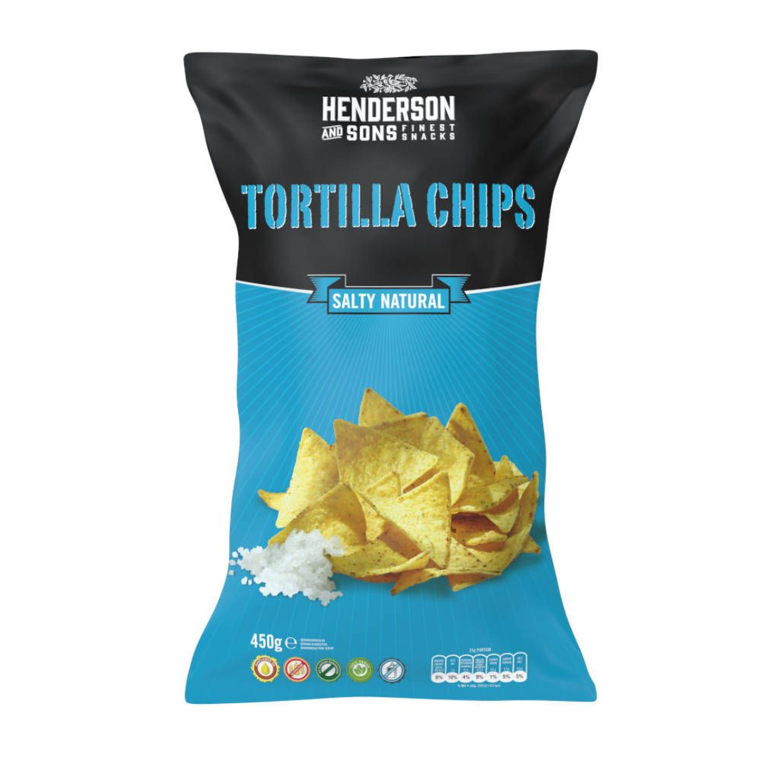 HENDERSON & SONS Salty Natural Tortilla Chips XL Packung