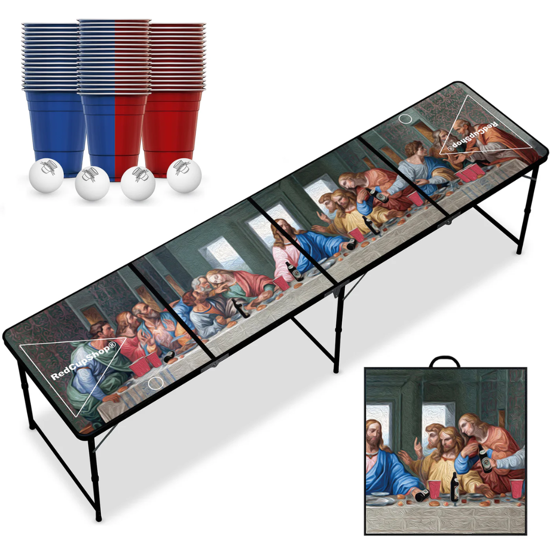 BEER PONG TISCH "LETZTES ABENDMAHL"