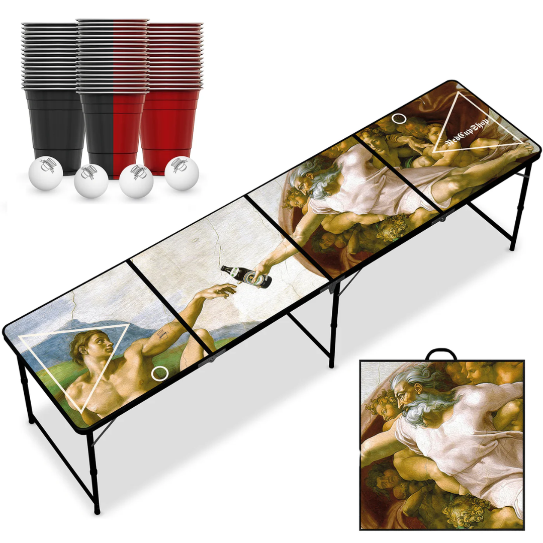 BEER PONG TISCH "SCHAFFUNG DES BIERES"