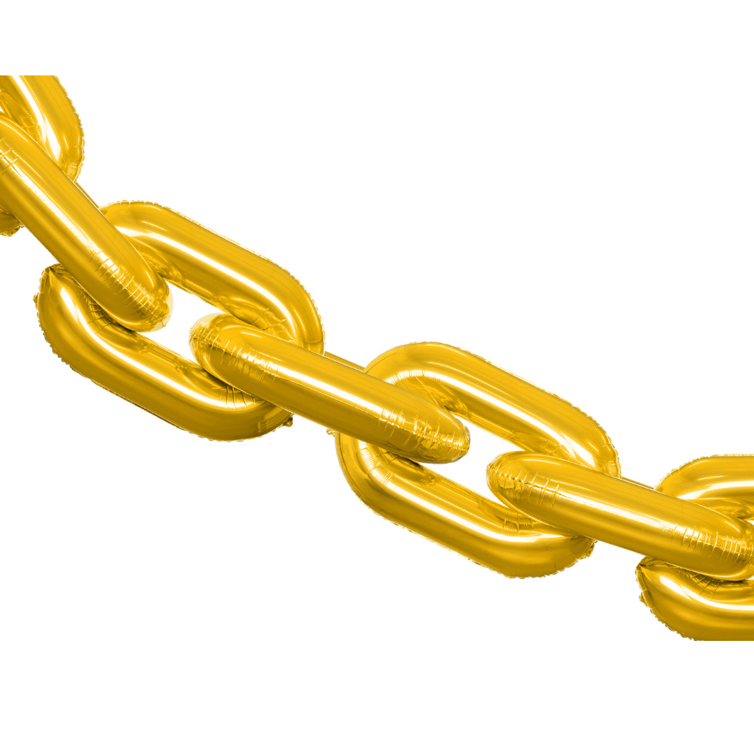 Ballongirlande Goldkette