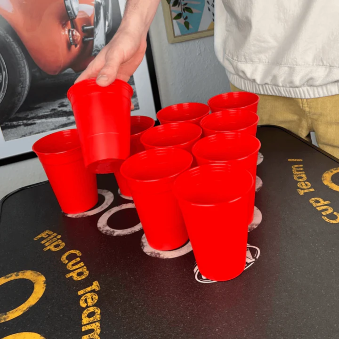 Beerpong Mehrweg Becher Rot