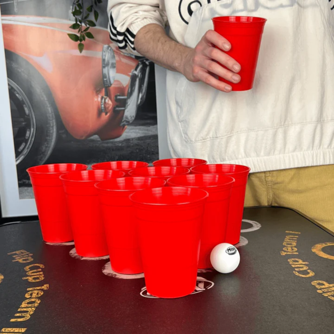 Beerpong Mehrweg Becher Rot