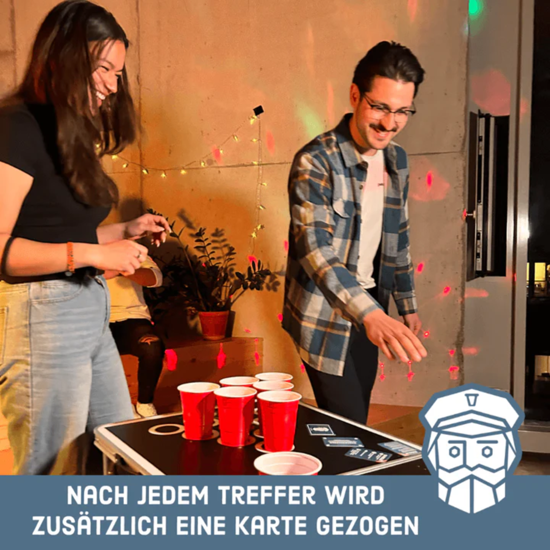 CaptnCup Trinkspiel 55 Karten (Beer-Pong Erweiterung)