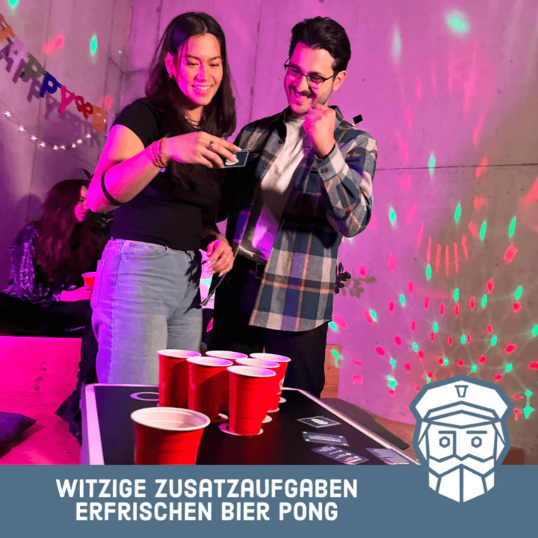 CaptnCup Trinkspiel 55 Karten (Beer-Pong Erweiterung)