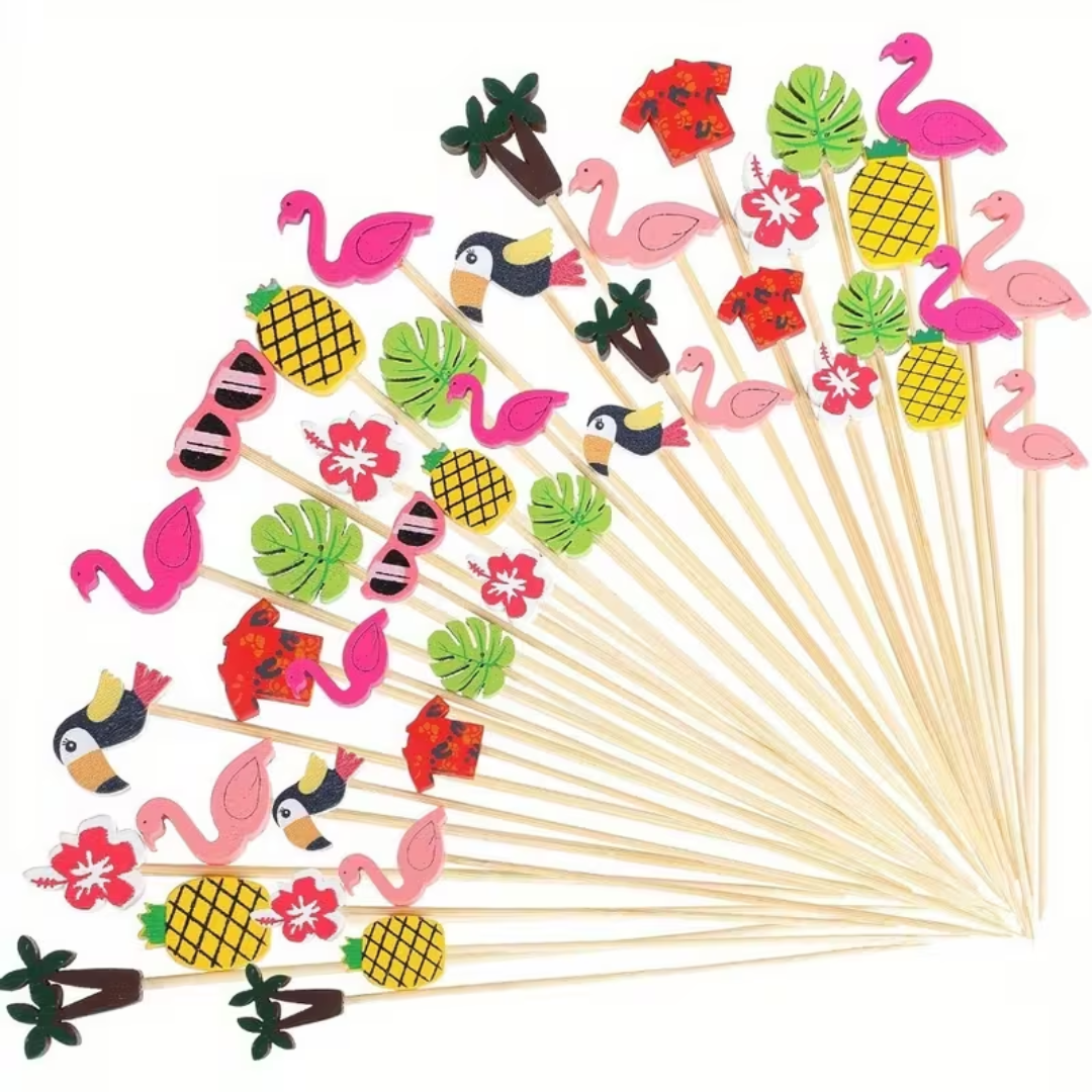 Cocktail-Pins Tropenmix 100-teilig