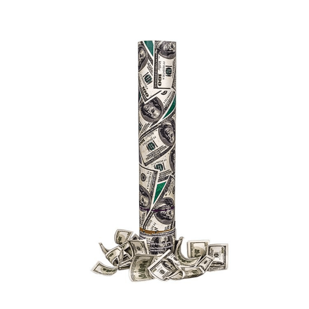 Konfetti-Kanone Dollar Geldregen 30 cm