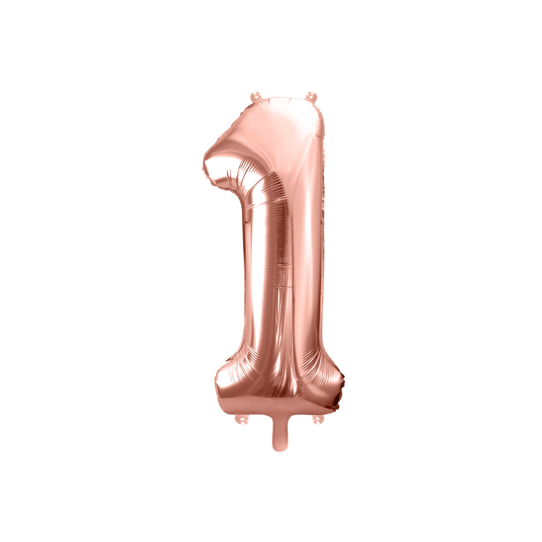 Folienballon Zahl, Metallic