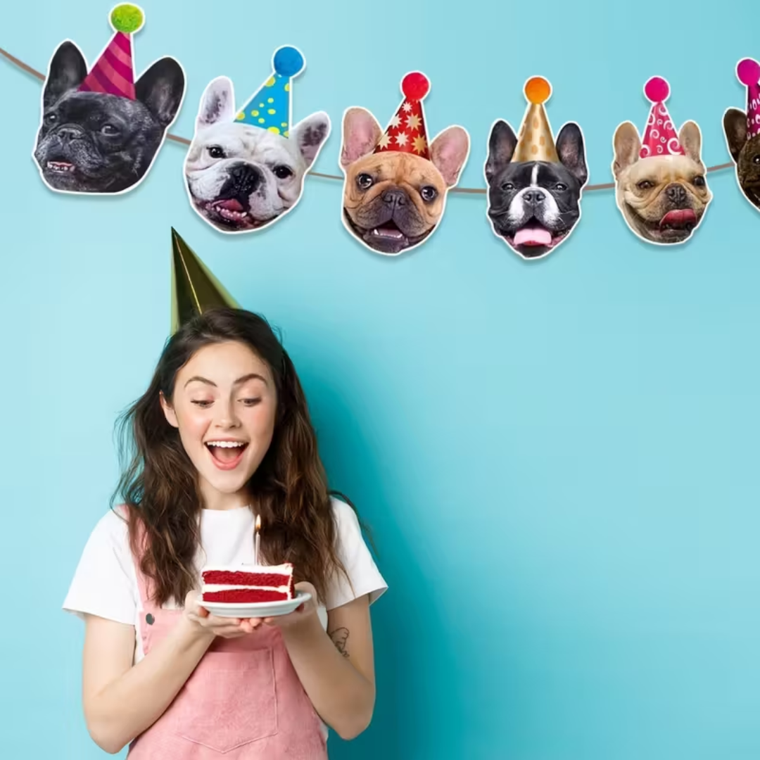 French Bulldog Partygirlande