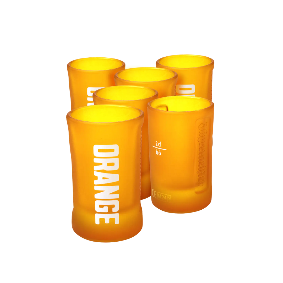 Jägermeister Orange Glas im 6er Karton