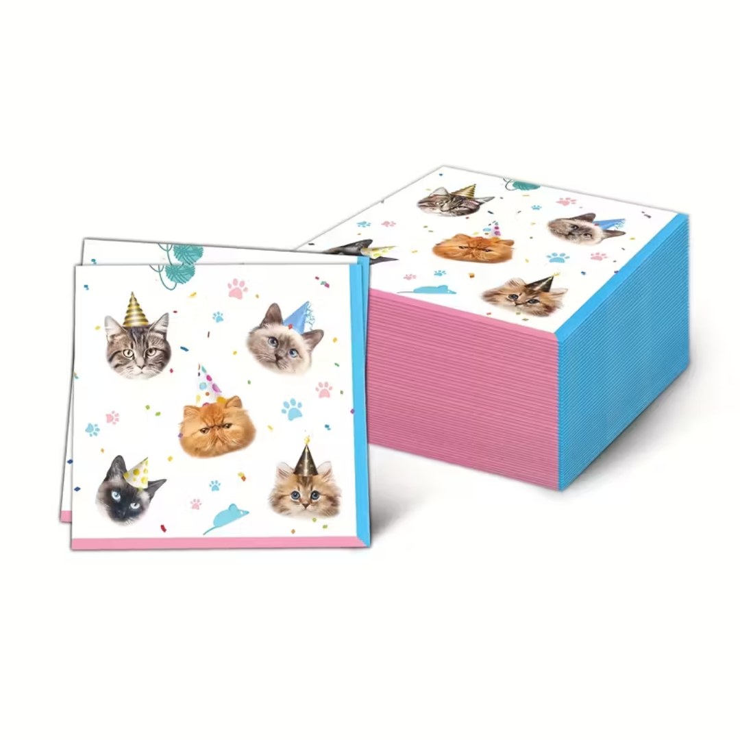 Katzenparty Servietten