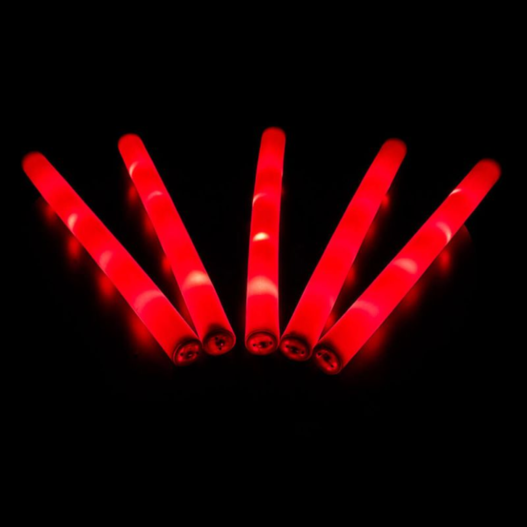 LED Foam Stick, Leuchtstab Rot