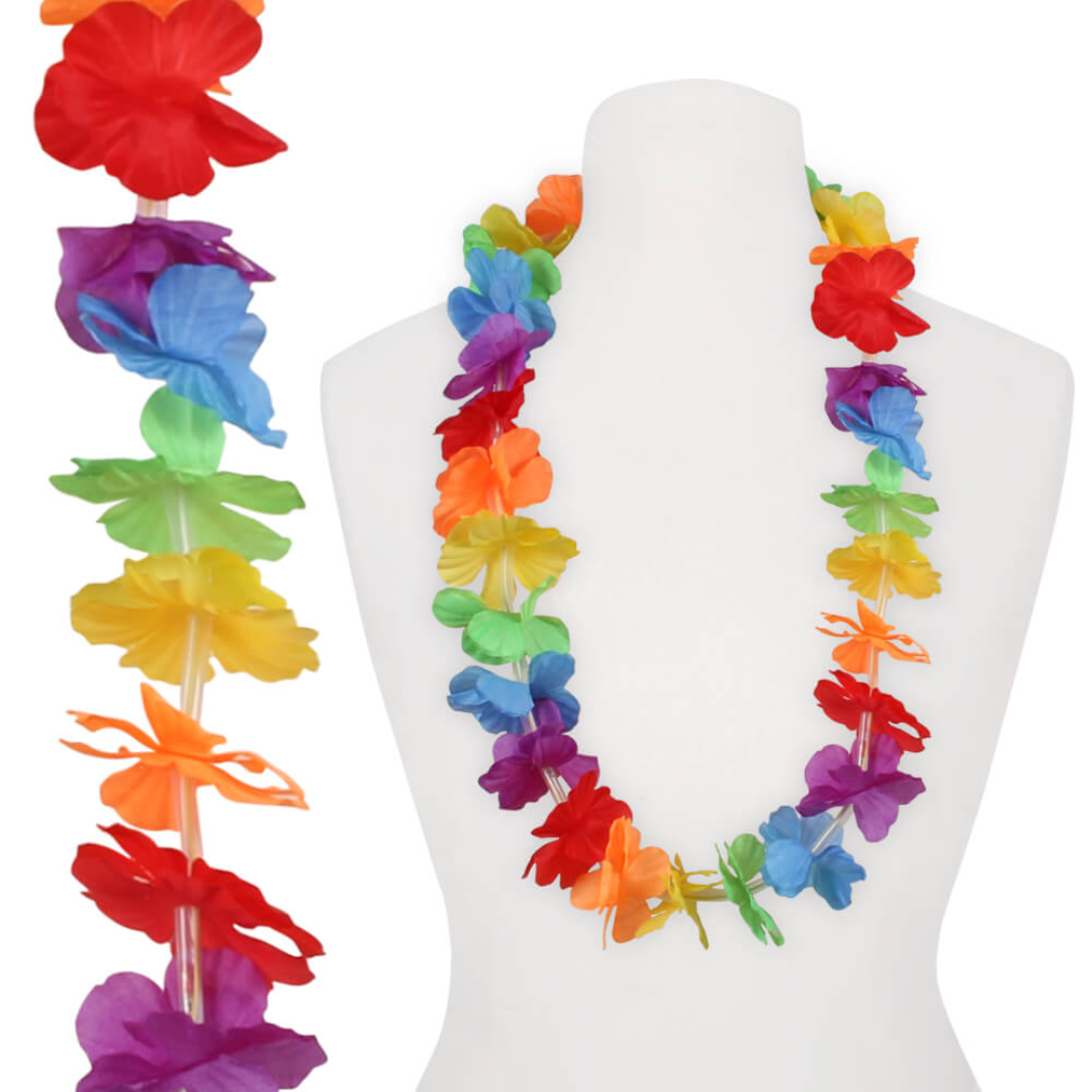 LED Hawaiikette - Bunt