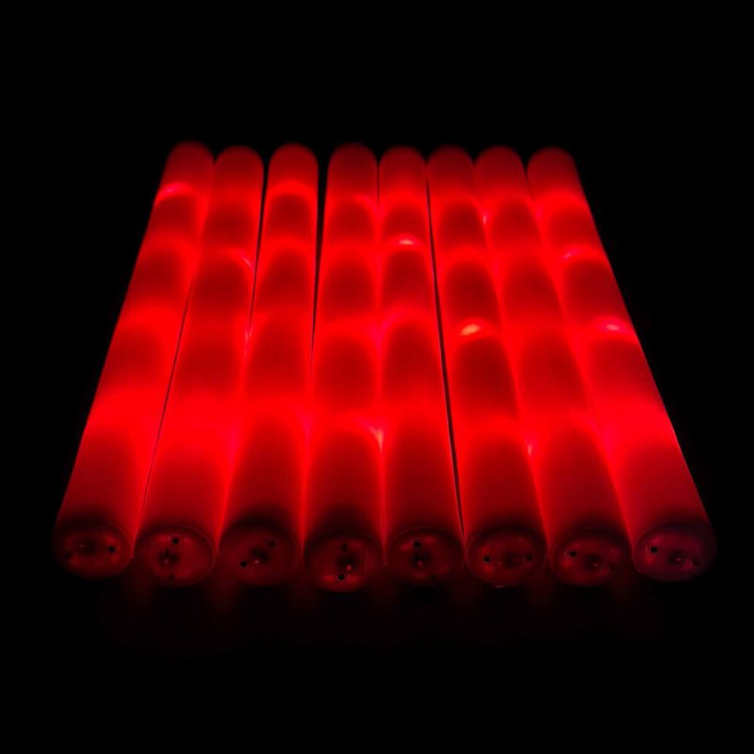 LED Foam Stick, Leuchtstab Rot