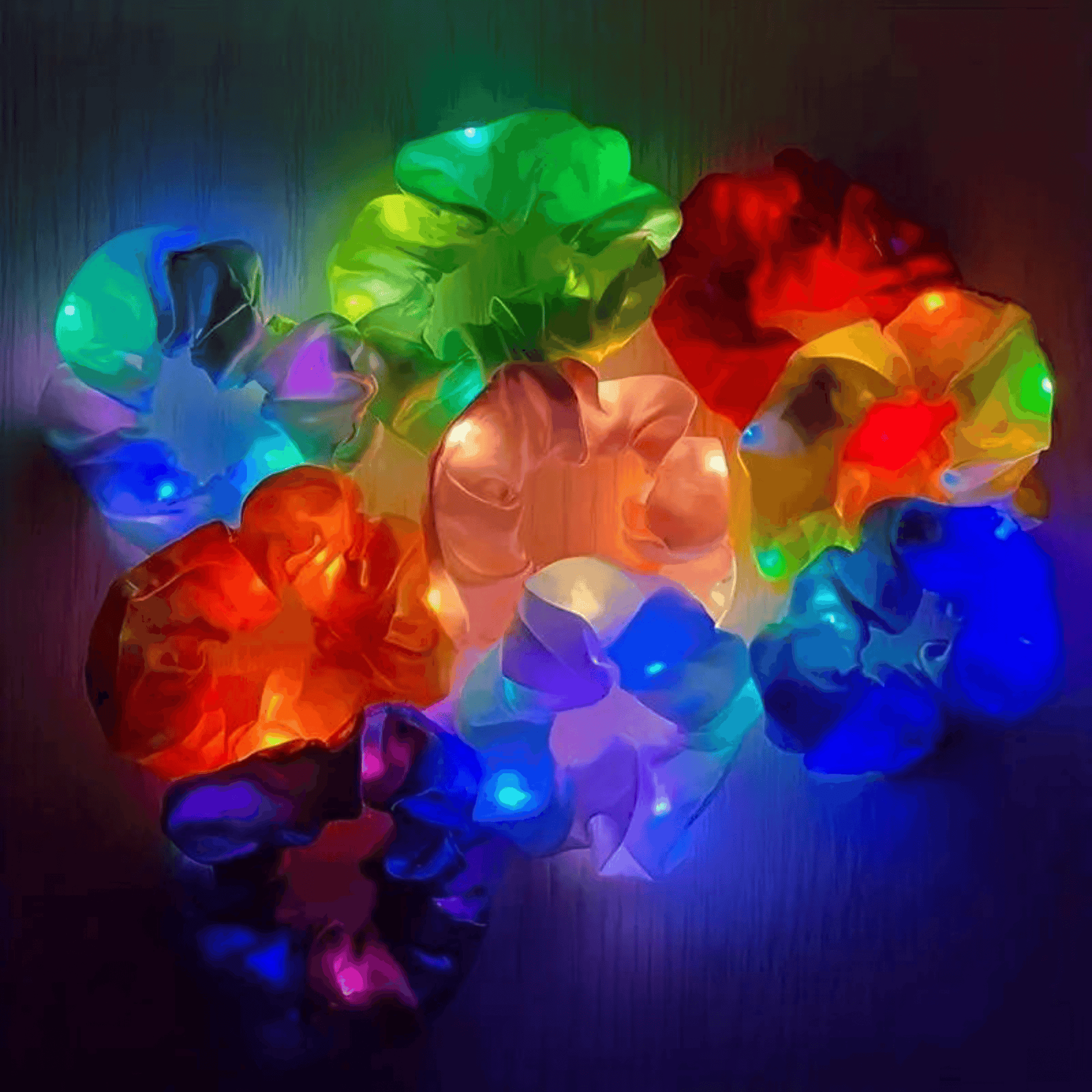 Led Haargummi verschiedene Farben - FestivalStuff