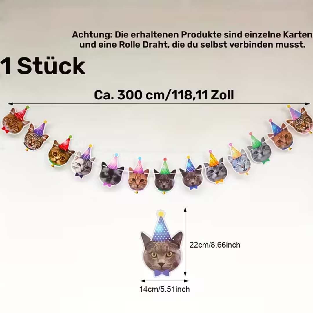Miau & Party - Katzengirlande 1