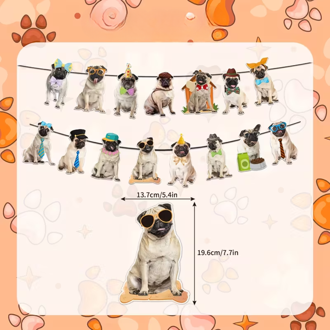 Mops Partygirlande 1