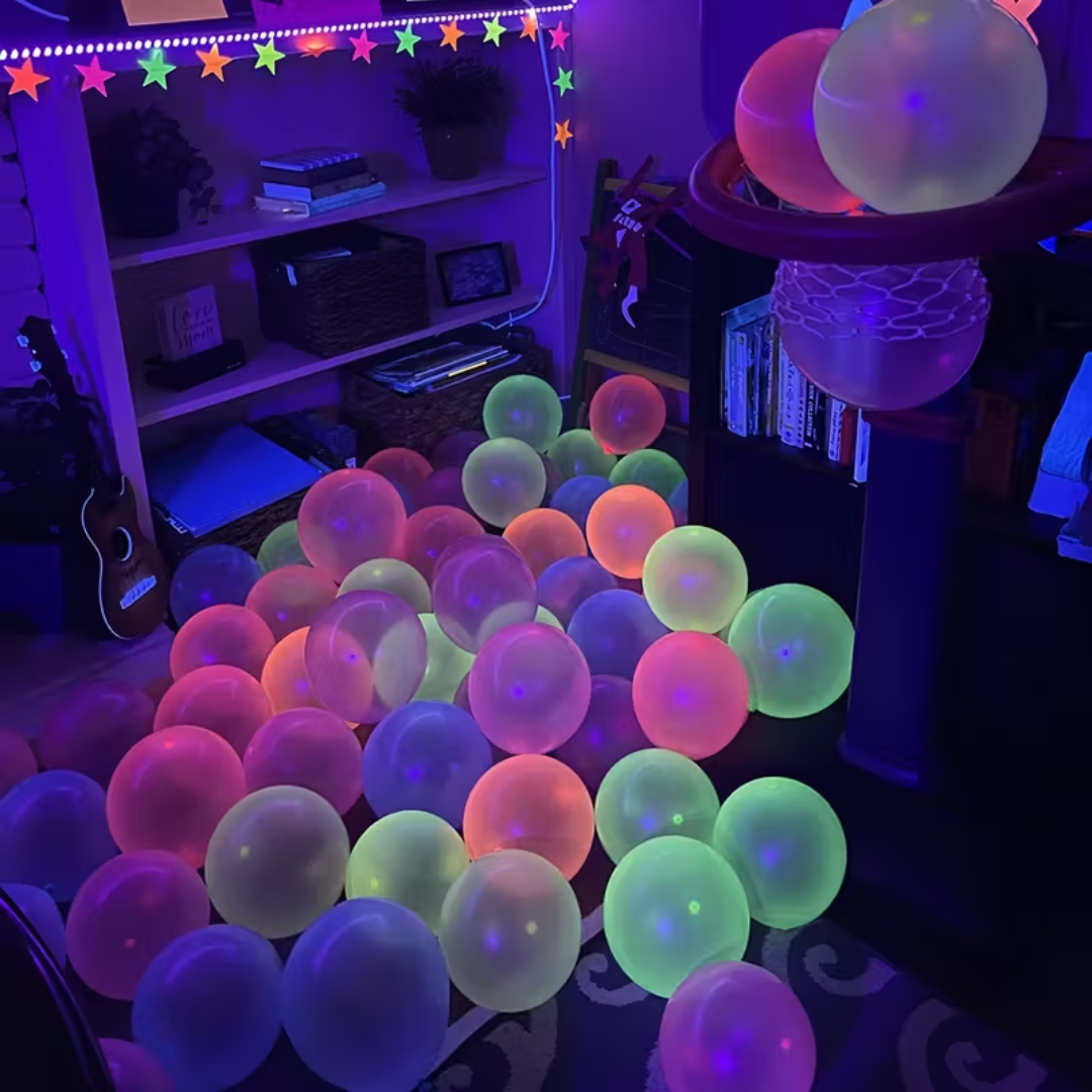 Neon-Leuchtballons (101 Stück)
