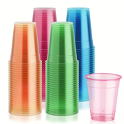 Neon-Leuchtende Plastikbecher