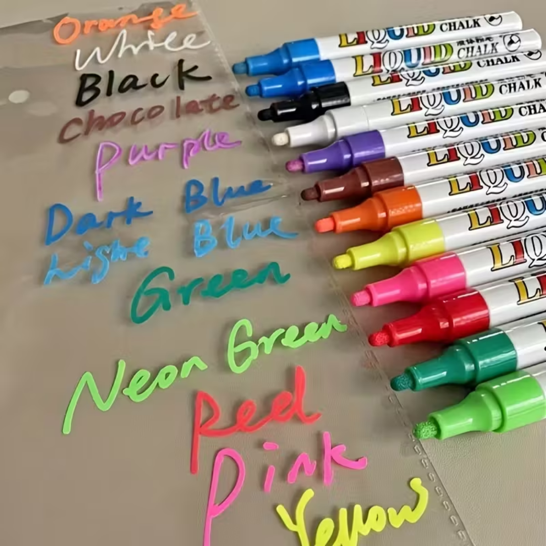 Neon Farben Flüssigkreide