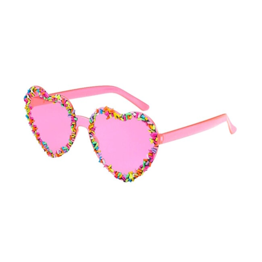 Sonnenbrille Herz Streusel