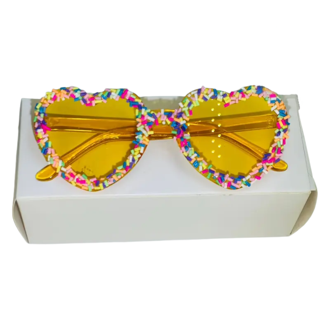 Sonnenbrille Herz Streusel