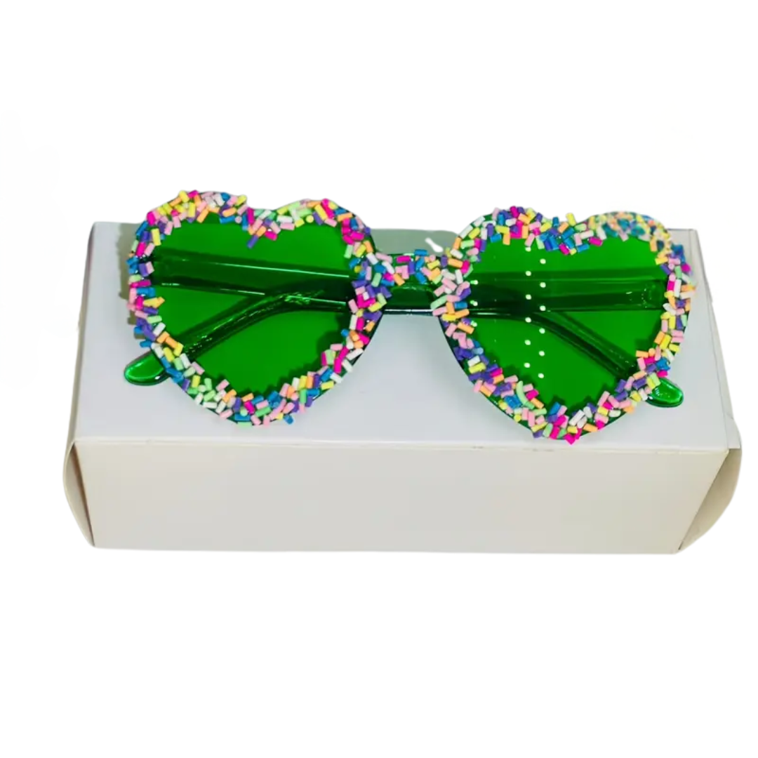 Sonnenbrille Herz Streusel