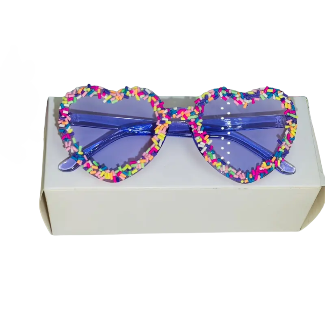 Sonnenbrille Herz Streusel