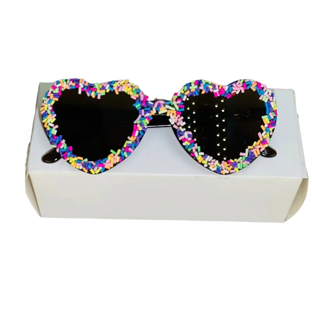 Sonnenbrille Herz Streusel