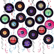 Spiral Hänge Dekorationen Vinyl Platten