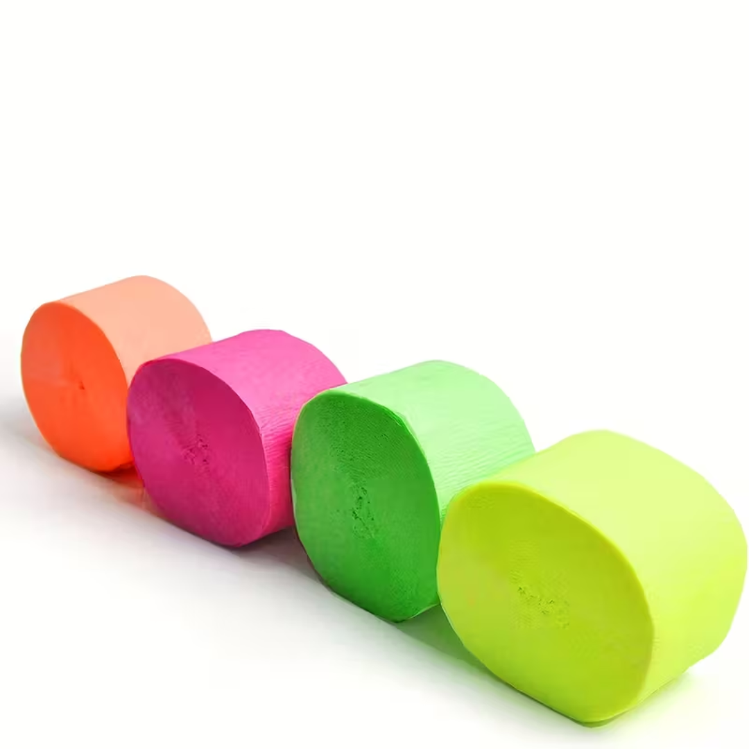 UV-Neon Krepppapier Girlande
