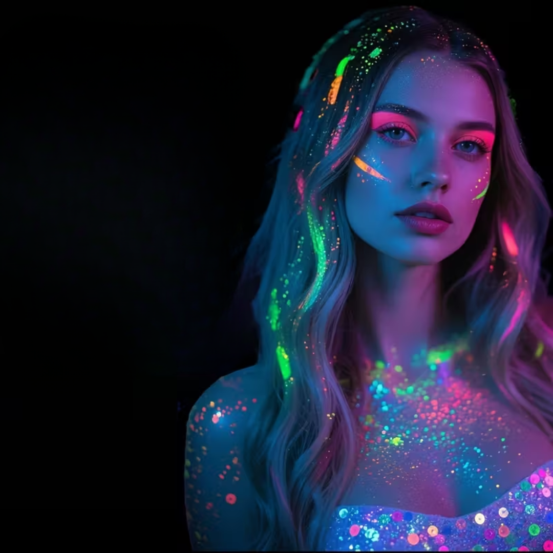 UV Glow Glitzer Gel