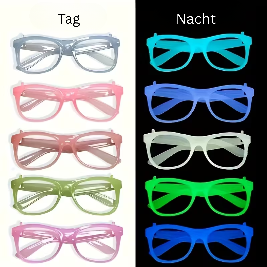 UV Neon Partybrillen Set