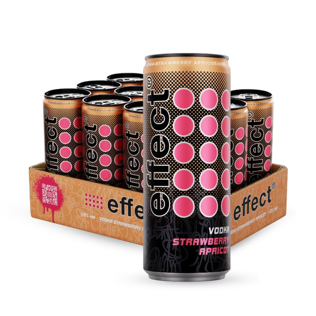effect® Vodka Strawberry Apricot Dose 0,33L