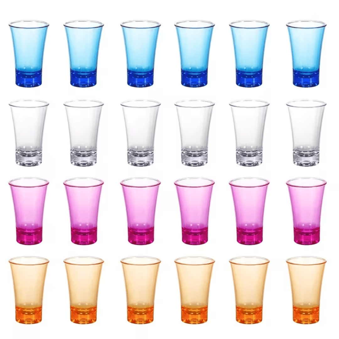 Hart Plastik-Shot-Gläser – TwentyFourParty