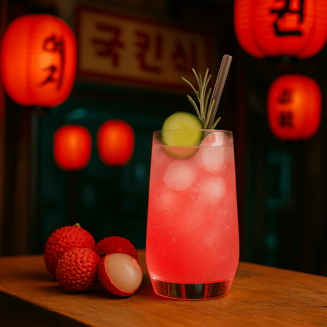 Lychee Gin Fizz - TwentyFourParty