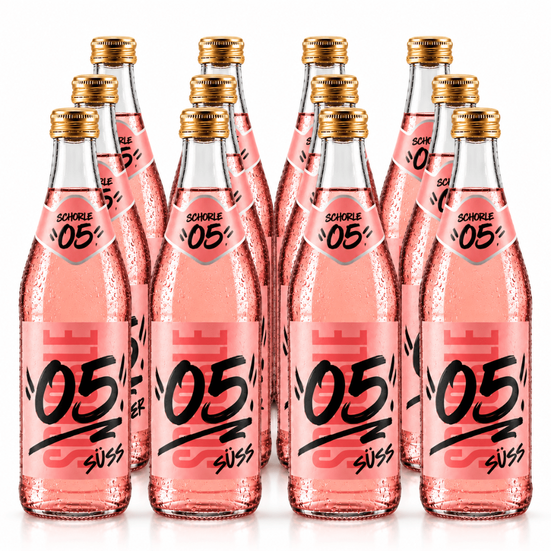 05 Schorle Süß – 12 Flaschen Weinschorle Rosé 0,5 l - TwentyFourParty