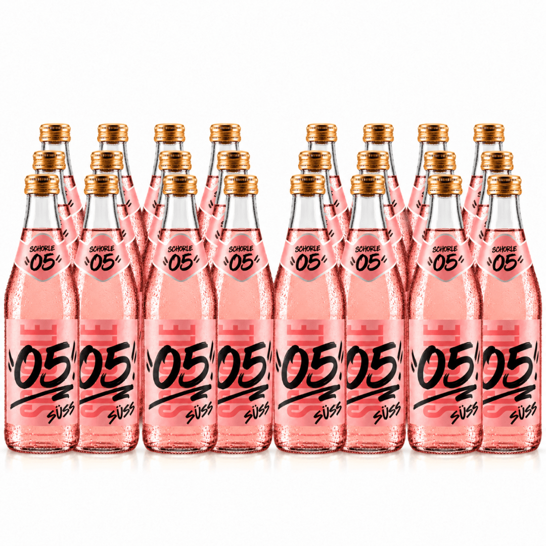 05 Schorle Süß – 24 Flaschen Weinschorle Rosé 0,5 l - TwentyFourParty