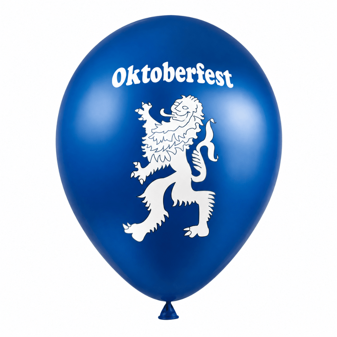 12 Luftballons Bierfest Blau 30 cm - TwentyFourParty