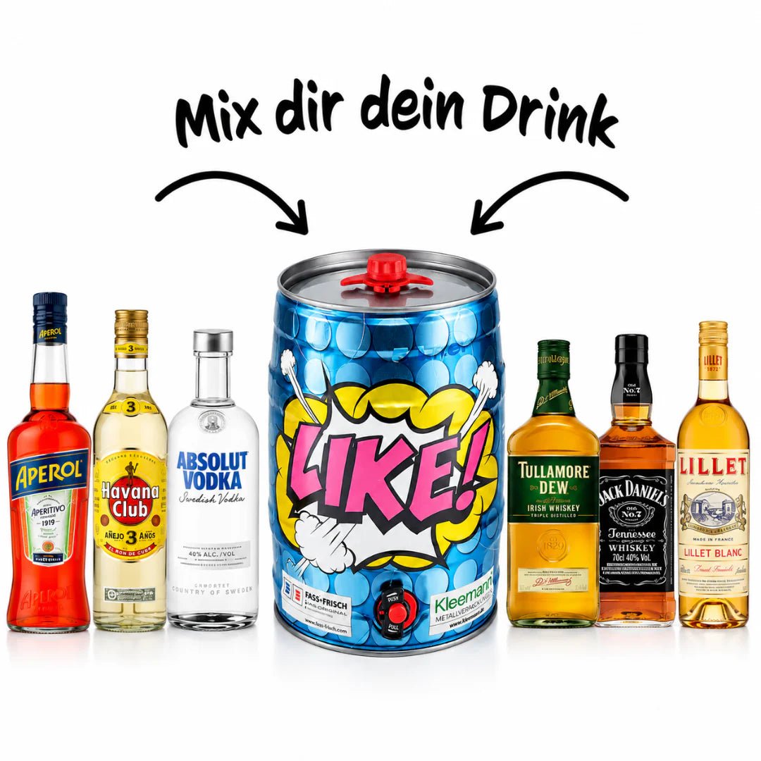 5L Partyfass Mix Yourself mit Zapfhahn – Wiederverwendbar - TwentyFourParty