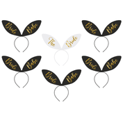 6er Set Bunny - Haarreifen „The Bride & Bride Babes“ - TwentyFourParty