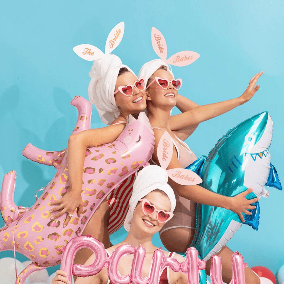 6er Set Bunny - Haarreifen „The Bride & Bride Babes“ - TwentyFourParty