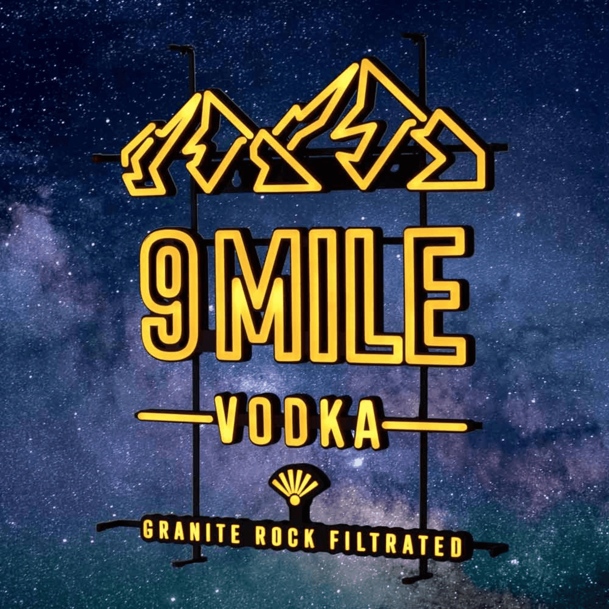 9 MILE LED Neon Sign "Orange - Hills" - TwentyFourParty