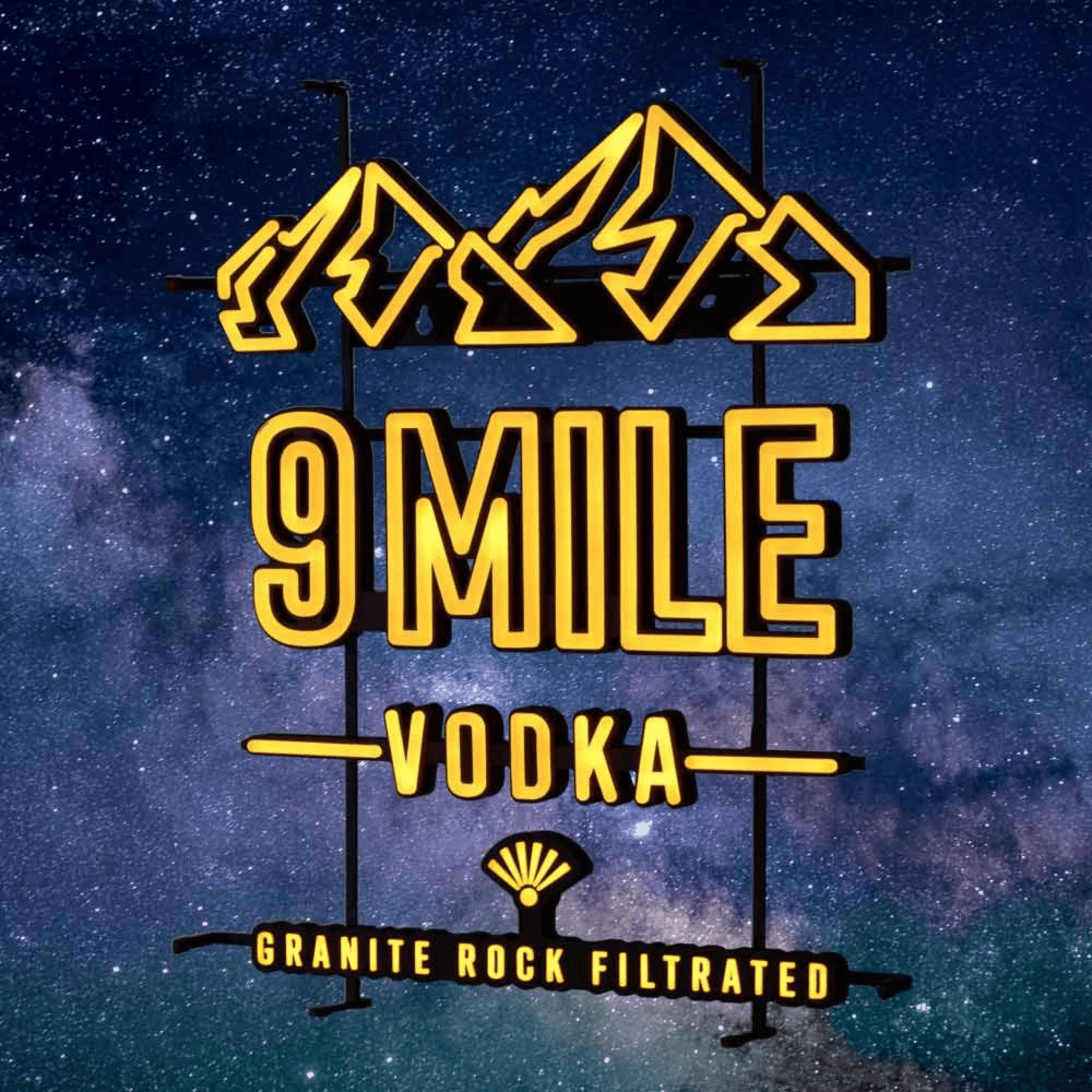 9 MILE LED Neon Sign "Orange - Hills" - TwentyFourParty