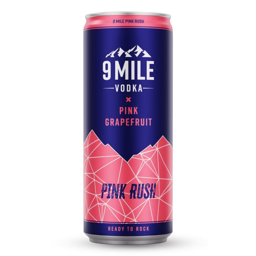 9 MILE Vodka Pink Rush Dose 0,33L - TwentyFourParty