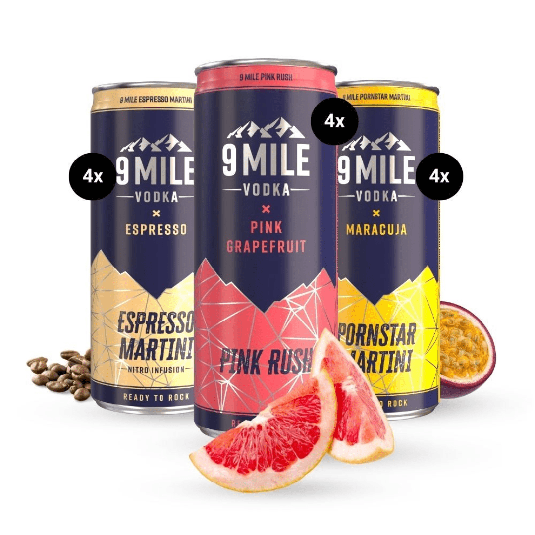 9 MILE Vodka Premix Probierset - TwentyFourParty