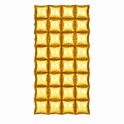 Aufblasbarer Folienvorhang Gold 72 x 143 cm