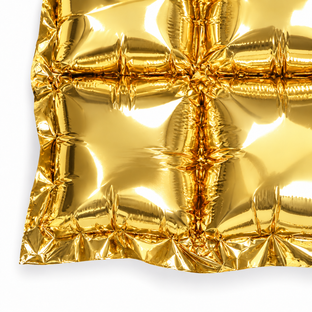 Aufblasbarer Folienvorhang Gold 72 x 143 cm