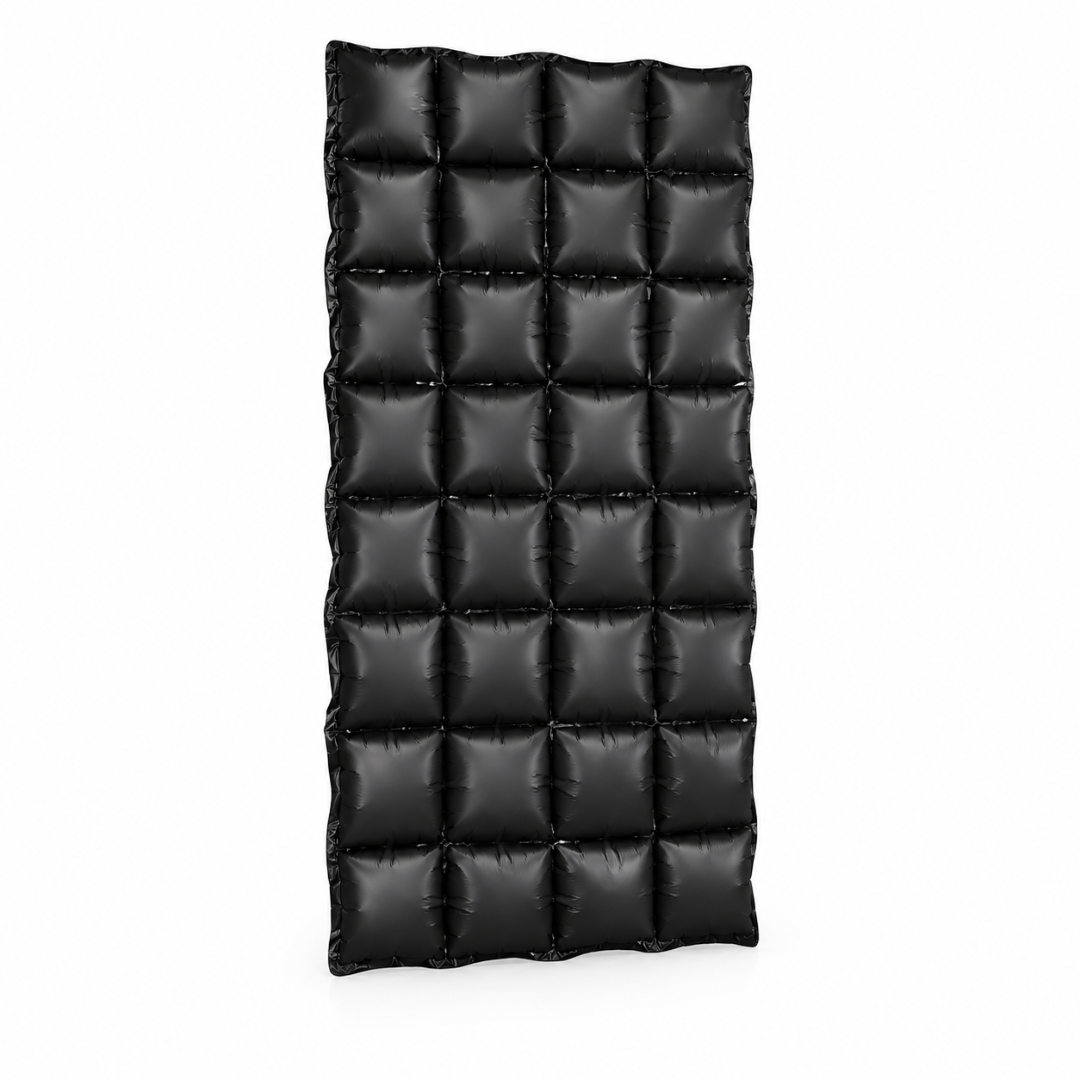 Aufblasbarer Folienvorhang Schwarz 72 x 143 cm