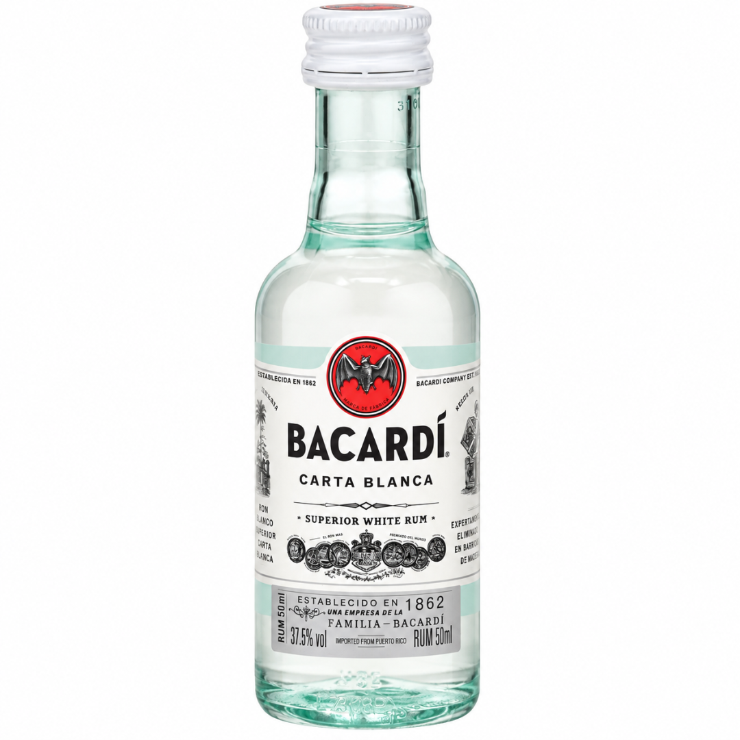 Bacardi Carta Blanca Rum Mini PET 0,05 l